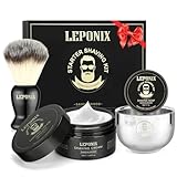 Rasierset für Herren, Rasierset mit Sandelholz-Rasiercreme, Rasierseife,...