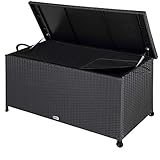 Casaria Auflagenbox Wasserdicht 2 Gasdruckfedern Rollbar Garten Polyrattan...