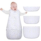 Lictin Schlafsack Baby Winter Baumwolle 2.5 TOG, Winterschlafsack Baby mit 3...
