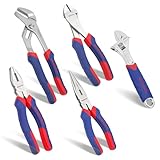 WORKPRO Zangen Set Haushalt Zangensatz Kombizange Spitzzange Seitenschneider...