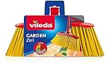 Vileda 2in1 Garden Outdoor-Besen mit Zwei Arten, Garten, für Laub, für Kiesel,...