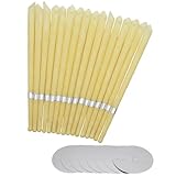 20 Ohrkerzen aus natürlichem Bienenwachs,Parfümhohlkegelkerze mit 10...