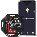 iolloi Universal WiFi/Wlan Dimmer Schalter, Smart Dimmschalter 230V, LED Dimmer...