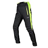 Tofern Winter Herren Fahrradhose Lange Thermo Outdoorhose mit Fleecefutter - MTB...