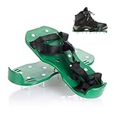 Relaxdays Rasenlüfter Schuhe, je 13 Nägel, Vertikutierer, Nagelschuhe Rasen,...