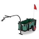 Wiltec Angelwagen mit Tasche, Angel Trolley bis 50 kg, Transportkarre mit 60 l...