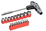 kwb T-Griff Schraubendreher-Set - 21-teilig mit Bit-Aufnahme und Stecknüssen -...