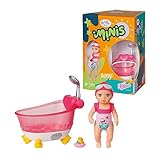 BABY born Minis Badewannen-Spielset mit Minis-Puppe Amy und Ente, 906101 Zapf...