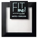 Maybelline New York FitMe Matt und Poreless Puder 90 Translucent 1er Pack(1 x 9...