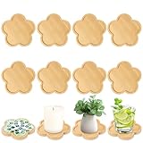 NVGVUP 8 Stück Bambus Untersetzer für Mosaik, Leere Bodenschalen für...