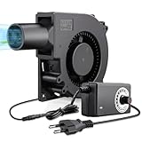 Zinueen 120mm Radial Lüfter, 230V Gebläse Lüfter, 12V Regelbar Kühlung...