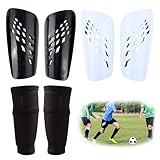 FIBOGOUP 2 Paar Schienbeinschoner Fussball - Mit Optimierter Einstecktasche -...