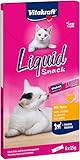 Vitakraft Liquid Snack, Katzen Leckerli, Katzensnack cremig, mit Huhn und...