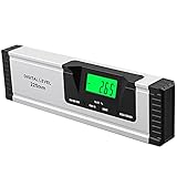 Neoteck Wasserwaage Digitaler LCD Wasserwaage Magnetisch 225mm Aluminium...