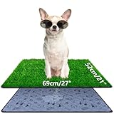 68x52 cm Hundeklo Hundetoilette Welpentoilette mit Kunstrasen,...