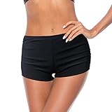 Badeshorts Damen Bauchweg Boardshorts Schwimmshorts Basic Damen Bikinihose mit...
