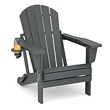 M MIDOULANDEXTYT Adirondack Stuhl,HDPE-Wetterfester Klapp-Adirondack-Stuhl mit...