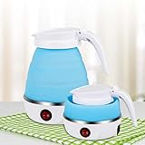 Faltbarer Elektrischer Wasserkocher Reise Faltbarer Wasserkessel Mini Silikon...