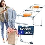 STAHLMANN ® Wäscheständer ausziehbar [20M Trockenfläche ] Made IN EU -...