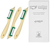 Trumpf-As 3er Set Solinger Spargelschäler – Edelstahl, extrem scharf, für...