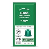 by Amazon Lungo Aluminium-Kaffeekapseln, kompatibel mit Nespresso, mittlere...
