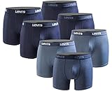 Levi's Levis 7er-Pack Herren-Boxershorts in limitierter Auflage, Blue Combo New,...