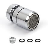 TIANLIN Strahlregler Wasserhahn, 360° Drehbar Strahlregler M22, Geeignet für...