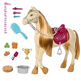Barbie Spielzeugpferd mit Geräuschen, Musik und Zubehör, inspiriert von Barbie...