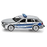 siku 1401, Polizei-Streifenwagen, Metall/Kunststoff, Silber, Öffenbare Türen,...