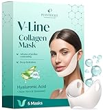 Plantifique Gesichtsmaske V-line Hyaluron Face Mask 5er Set | Face Tape |...