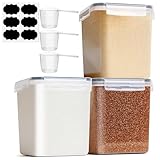 ComSaf Mehl Aufbewahrung 2.5L 3Pcs, Vorratsdosen mit Deckel luftdicht,...