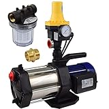 Agora-Tec® Hauswasserautomat Hauswasserwerk 5-1300 3DW-1L, 5 stufige...