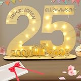 Seutgjie Deko 25 Geburtstag Frau Mann, Geldgeschenke Geburtstag 25...