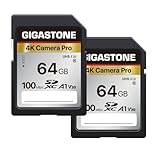 Gigastone 4K Kamera Pro 64GB SDXC Speicherkarte 2er-Pack mit bis zu 100 MB/Sek....