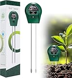 TaimeiMao Bodentester, 3 in 1 Boden-Feuchtigkeitsmesser, Feuchtigkeitsmessgerät...