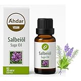 Premium Salbeiöl 20 ml, 100% naturrein, ohne Zusatzstoffe & kaltgepresst im...
