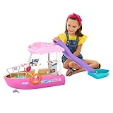 Barbie Traumboot Spielset, Rutsche und Schwimmzeug, 20+ Barbie-Zubehörteile,...