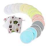 Aolso Waschbare Bio Bambus Stilleinlagen, 14 Stück Waschbare Stilleinlagen,...