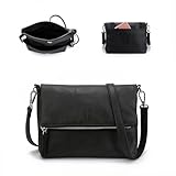 Gladdon Umhängetasche damen,Schultertasche mit Reißverschluss, Crossbody...