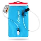 Conquer. Trinkblase 2L mit abnehmbarem Trinkschlauch & Biss-Ventil | BPA-freie...