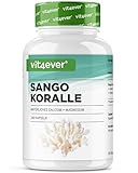 Sango Meereskoralle - 240 Kapseln (3 Monate) - 660 mg Calcium & 330 mg Magnesium...