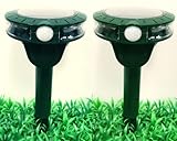 2X Katzenschreck Ultraschall Solar Tiervertreiber, Marderschreck mit...