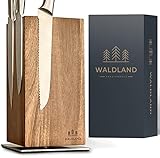 WALDLAND Premium Messerblock ohne Messer I Messerblock magnetisch und 360°...