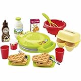 Ecoiffier 7600002631 Waffeleisen 22-teiliges Backset mit Spiellebensmitteln,...