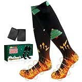 ABXMAS Beheizte Socken für Frauen 5000 mAh Batterie, Wiederaufladbare...