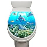 Toilettenaufkleber Toilettensitz Deckel Selbstklebend Wasserdichte PVC...