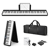 LEKATO 88 Tasten Faltbares Elektronisches Keyboard Piano mit Anschlagdynamik,...
