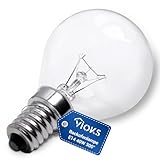 VIOKS Backofenlampe 40W 300 Grad E14 230V 45mmØ 77mm - E14 Glühbirne für Neff...