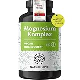 NATURE LOVE® Magnesium Komplex - 180 Kapseln - 400mg elementares je Tagesdosis...