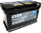 Exide EA900 Premium Carbon Boost Autobatterie 12V 90Ah 720A